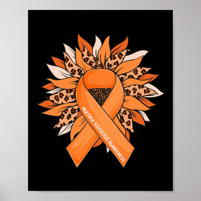 Sclerosi Sunflower Multiple Sclerosis Awareness  Poster (Front)