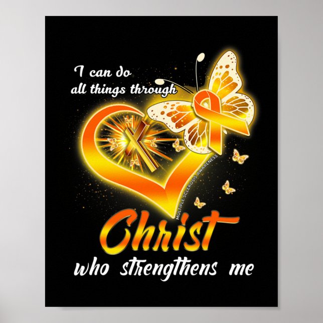 Sclerosis - I Can Do All Things Through Christ  Poster (Front)