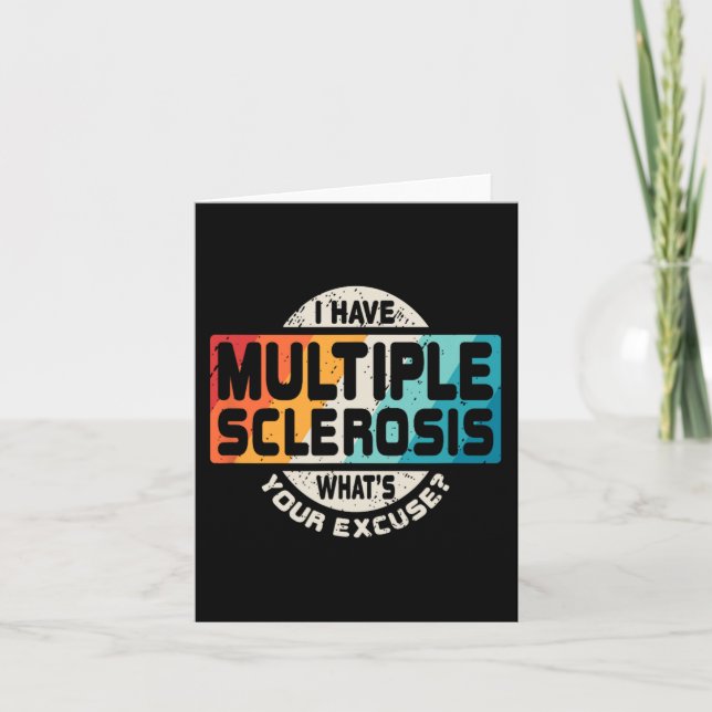 Sclerosis Ms Awareness Fun Gift  Card (Front)