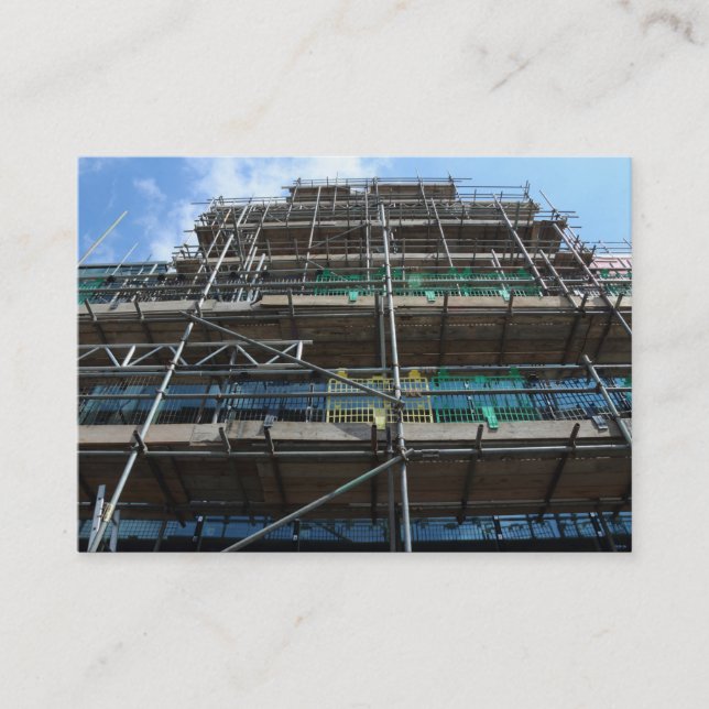 Scoffolding, Mini Photo Business Card (Front)