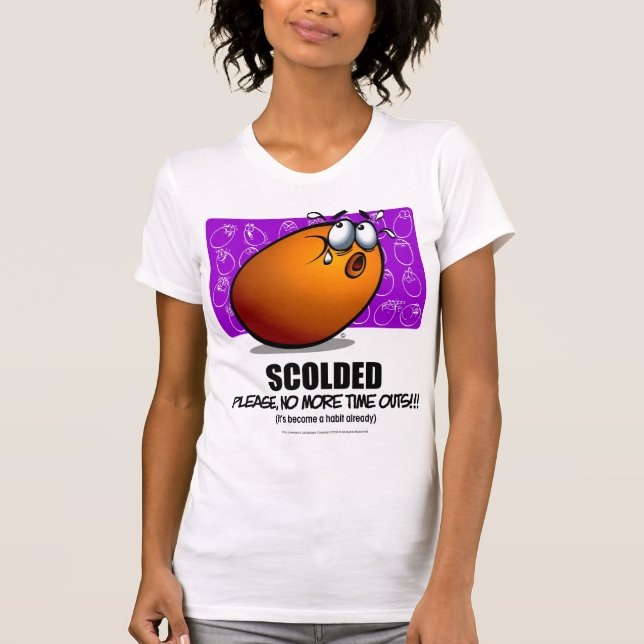 SCOLDED - Orange T-Shirt (Front)