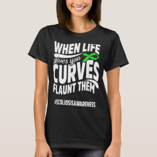 Scoliosis Awareness Curve Scoliotic Warrior Surviv T-Shirt