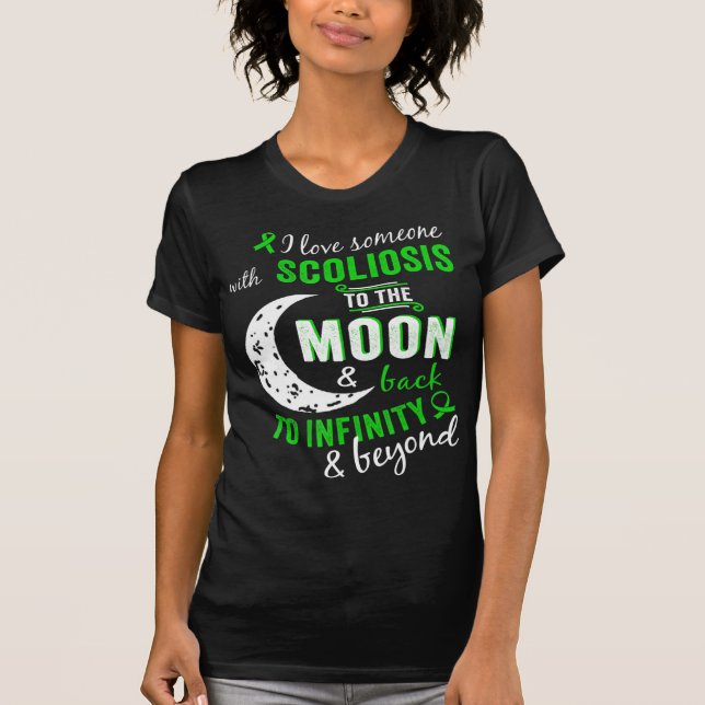 Scoliosis Awareness  For WomenMen Scoliosis  T-Shirt (Front)
