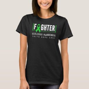 Scoliosis Awareness Green Ribbon Scoliosis Fight T-Shirt