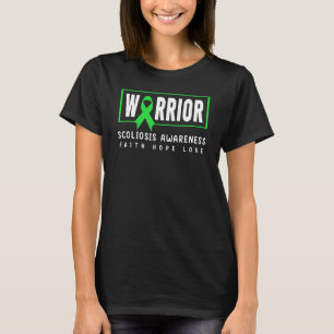 Scoliosis Awareness Green Ribbon Scoliosis Warri T-Shirt