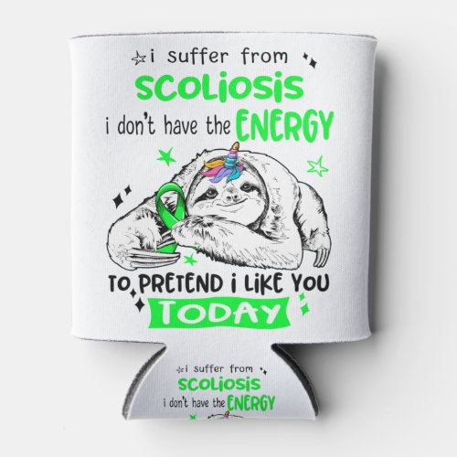 Scoliosis Awareness Month Ribbon Gifts Can Cooler
