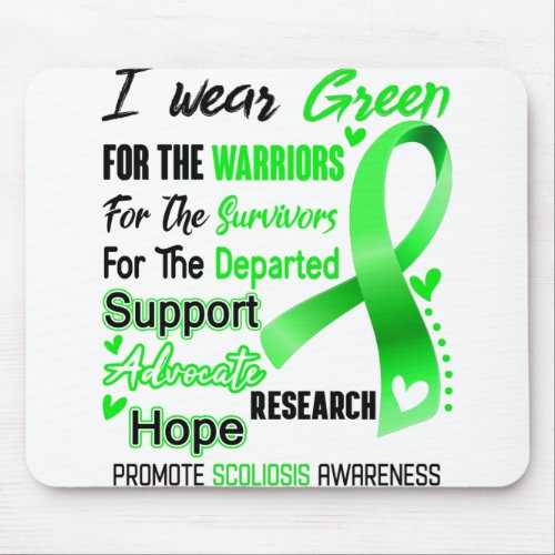 Scoliosis Awareness Month Ribbon Gifts Mouse Pad