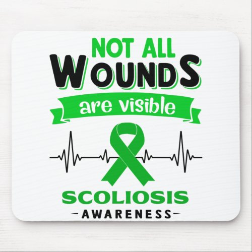 Scoliosis Awareness Month Ribbon Gifts Mouse Pad