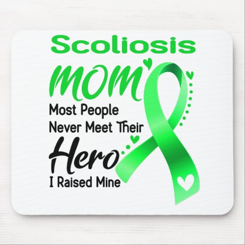 Scoliosis Awareness Month Ribbon Gifts Mouse Pad