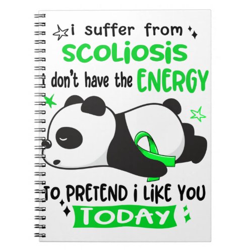 Scoliosis Awareness Month Ribbon Gifts Notebook
