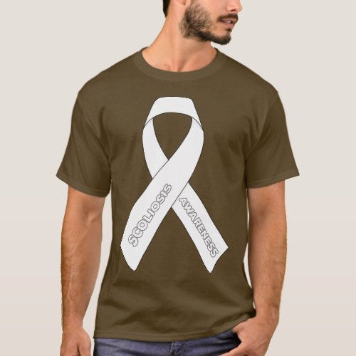 Scoliosis Awareness Ribbon T_Shirt