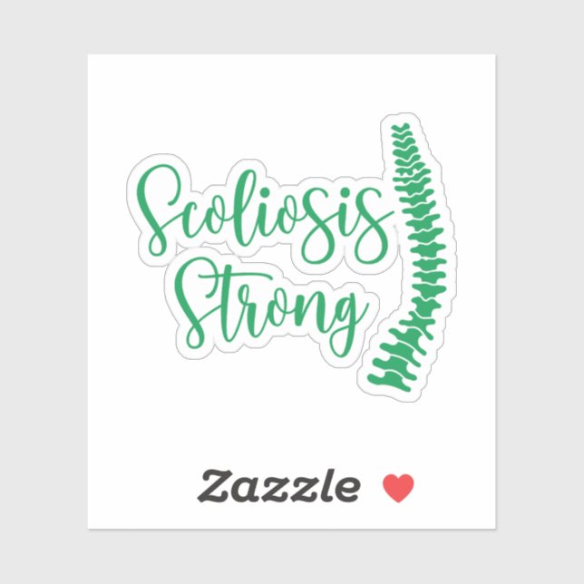 Scoliosis Awareness, Scoliosis Strong Sticker (Sheet)