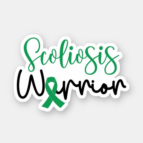 Scoliosis Awareness Scoliosis Warrior Sticker