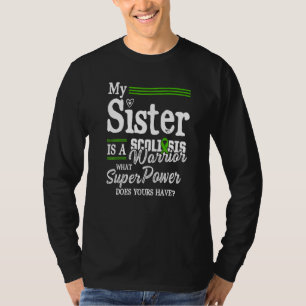 Scoliosis Awareness Scoliotic Warrior Survivor 4 T-Shirt