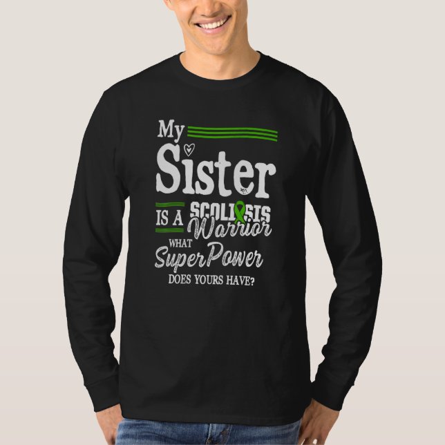 Scoliosis Awareness Scoliotic Warrior Survivor   4 T-Shirt (Front)