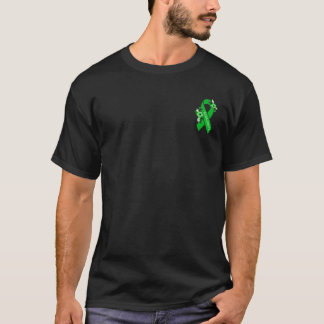 Scoliosis Awareness Support Floral Green Ribbon Po T-Shirt