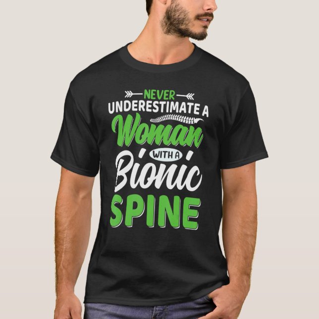 Scoliosis  Women's Spinal Injury Awareness Ribbon  T-Shirt (Front)