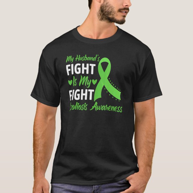 Scoliosis  Women's Spinal Injury Warriors Wife Sco T-Shirt (Front)