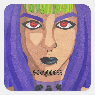 sconcezz's logo square sticker