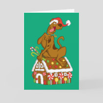 Scooby and Gingerbread House Holiday Card