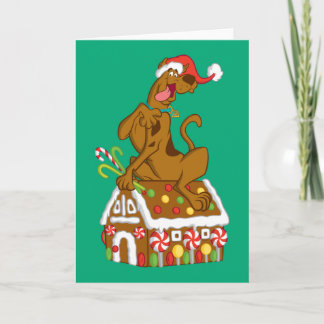 Scooby and Gingerbread House Holiday Card