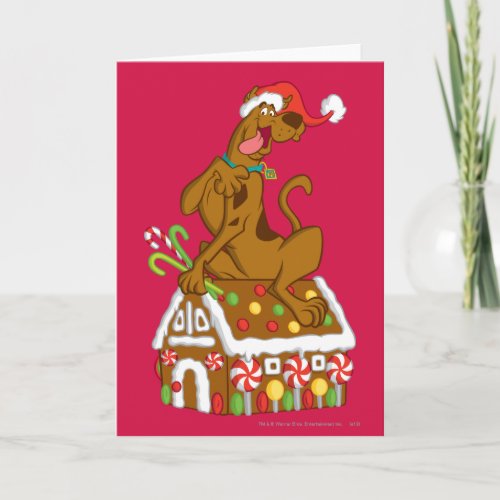 Scooby and Gingerbread House Holiday Card