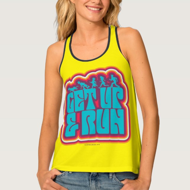 Scooby and the Gang "Get Up & Run" Graphic Tank Top (Front)