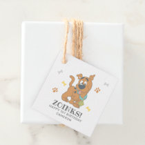 Scooby-Doo 1st Birthday Favor Tags