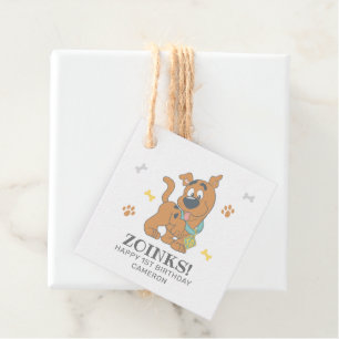 Scooby-Doo 1st Birthday Favor Tags