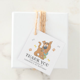 Scooby-Doo 1st Birthday  Favor Tags