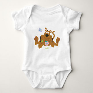 Scooby-Doo Admiring Flower Baby Bodysuit