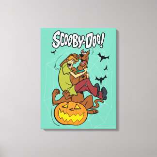 Scooby-Doo and Shaggy Halloween Fright Canvas Print