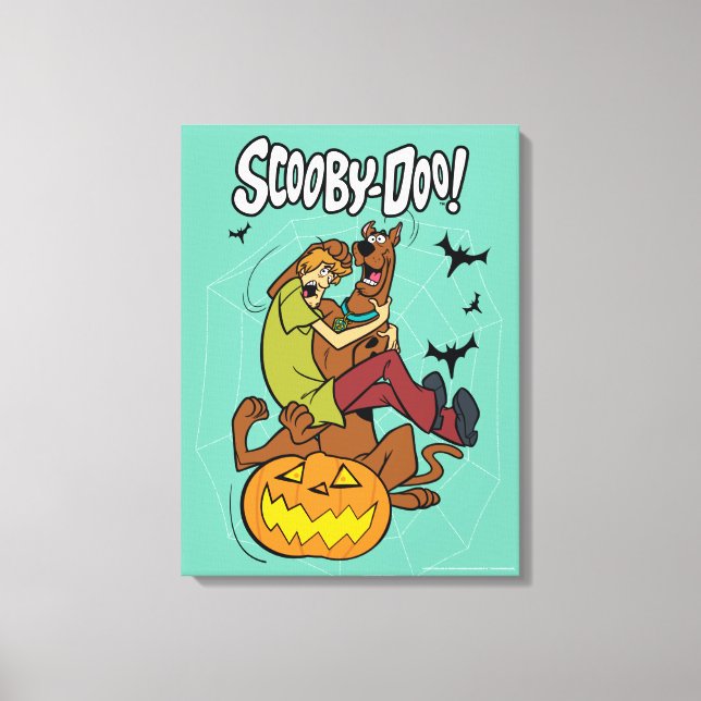 Scooby-Doo and Shaggy Halloween Fright Canvas Print (Front)