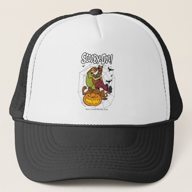 Scooby-Doo and Shaggy Halloween Fright Trucker Hat (Front)