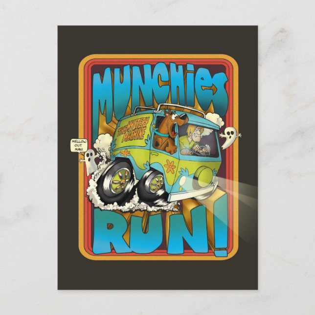 Scooby-Doo and Shaggy "Munchies Run!" Postcard (Front)