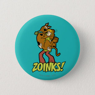 Scooby-Doo and Shaggy Zoinks! Button
