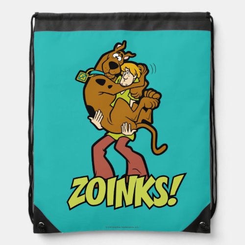Scooby_Doo and Shaggy Zoinks Drawstring Bag