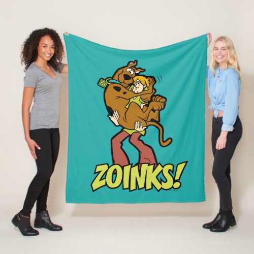 Scooby_Doo and Shaggy Zoinks Fleece Blanket