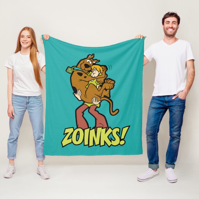Scooby-Doo and Shaggy Zoinks! Fleece Blanket (In Situ)