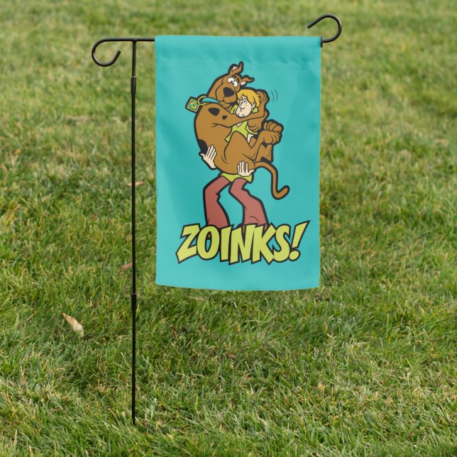 Scooby-Doo and Shaggy Zoinks! Garden Flag (In SItu)