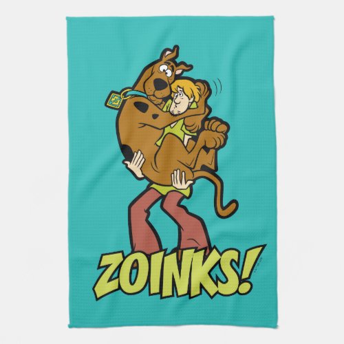 Scooby_Doo and Shaggy Zoinks Kitchen Towel