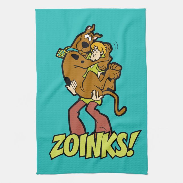 Scooby-Doo and Shaggy Zoinks! Kitchen Towel (Vertical)