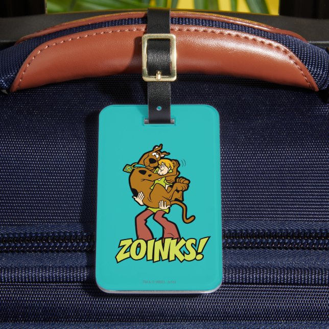 Scooby-Doo and Shaggy Zoinks! Luggage Tag (Front Insitu 2)