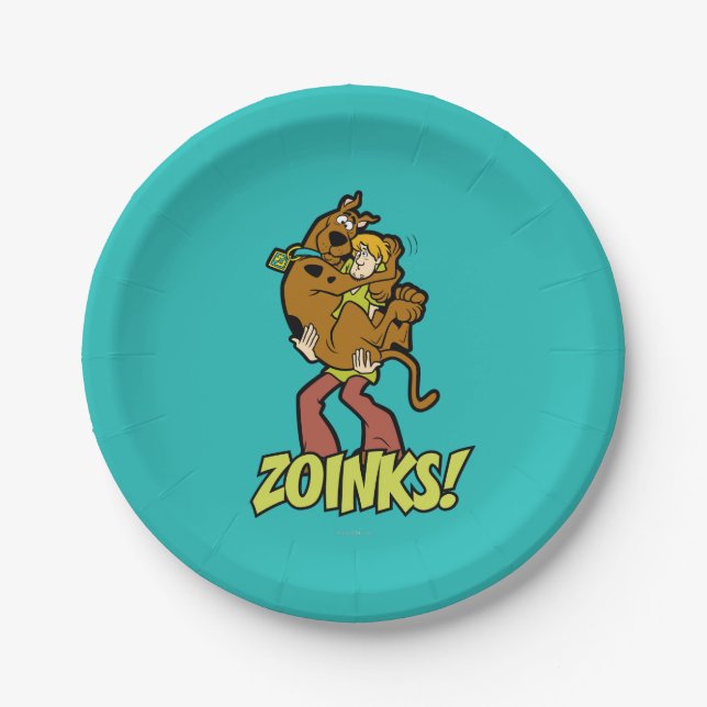 Scooby-Doo and Shaggy Zoinks! Paper Plates (Front)