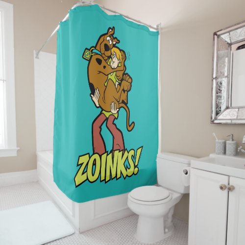 Scooby_Doo and Shaggy Zoinks Shower Curtain