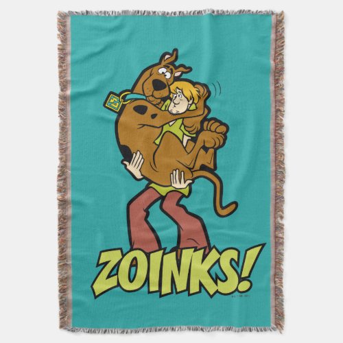 Scooby_Doo and Shaggy Zoinks Throw Blanket