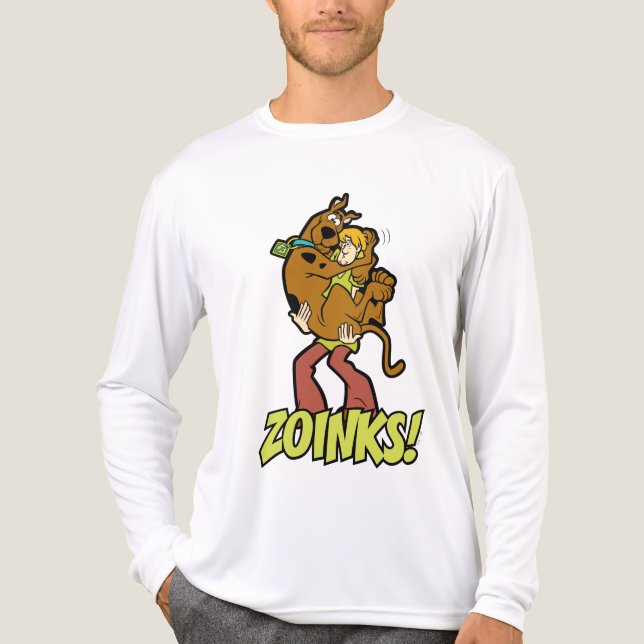 Scooby-Doo and Shaggy Zoinks! Tri-Blend Shirt (Front)