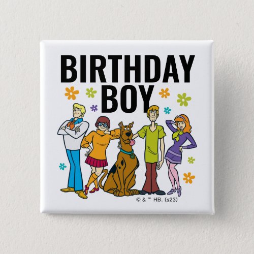 Scooby_Doo and the Gang Birthday Boy Button