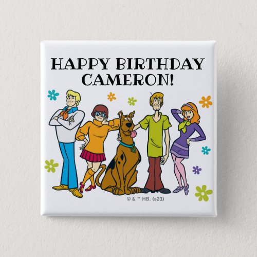Scooby_Doo and the Gang Birthday Button