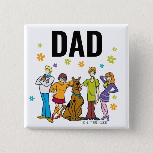 Scooby_Doo and the Gang Birthday Childs Dad Button
